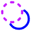 Pathfinder Circle Minus Back 1 Icon from Core Neon Set