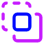 Pathfinder Square Crop Icon from Core Neon Set