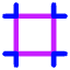 Crop Marks Icon from Core Neon Set