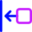 Move Left Icon from Core Neon Set