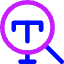 Search Text Icon from Core Neon Set