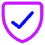 Shield Check Icon from Core Neon Set