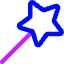 Magic Wand 2 Icon from Core Neon Set