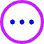 Horizontal Menu Circle Icon from Core Neon Set
