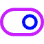 Horizontal Toggle Button Single Right Icon from Core Neon Set