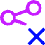 Share Link Disabled Icon from Core Neon Set