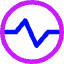 Wave Signal Circle Icon from Core Neon Set