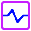 Wave Signal Square Icon from Core Neon Set