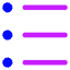 Bullet List Icon from Core Neon Set
