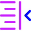 Indent Right Icon from Core Neon Set