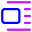 Insert Center Left 2 Icon from Core Neon Set
