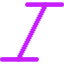 Italic Text Icon from Core Neon Set