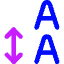 Line Spacing Icon from Core Neon Set