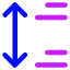 Paragraph Spacing Icon from Core Neon Set