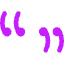 Quotation 1 Icon from Core Neon Set