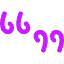 Quotation 3 Icon from Core Neon Set