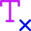 Remove Text Formatting Sentence Icon from Core Neon Set