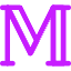 Serif Font Icon from Core Neon Set