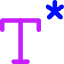 Text Footnote Icon from Core Neon Set