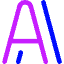 Text Shadow Icon from Core Neon Set