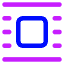 Word Wrap Around Bounding Box Icon from Core Neon Set