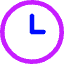 Circle Clock Icon from Core Neon Set