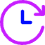 Fastforward Clock Icon from Core Neon Set