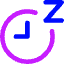 Snooze Clock Icon from Core Neon Set