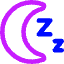 Snooze Icon from Core Neon Set