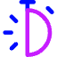 Stopwatch Half Icon from Core Neon Set