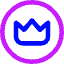 Crown Circle Icon from Core Neon Set