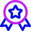 Star Badge Icon from Core Neon Set