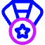 Star Medal 1 Icon from Core Neon Set
