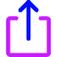 Upload Box 2 Icon from Core Neon Set