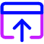 Upload Browser Icon from Core Neon Set
