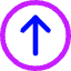 Upload Circle Icon from Core Neon Set