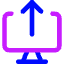 Upload Computer Icon from Core Neon Set