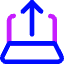 Upload Laptop Icon from Core Neon Set