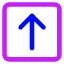 Upload Square Icon from Core Neon Set