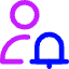 User Alert Bell Icon from Core Neon Set