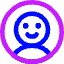 User Circle Avatar Happy Icon from Core Neon Set
