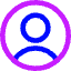 User Circle Single Icon from Core Neon Set