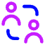 User Collaborate Group Icon from Core Neon Set