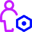 User Full Body Setting Bolt Nut Icon from Core Neon Set