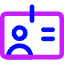 User Identifier Card Icon from Core Neon Set