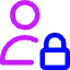 User Lock Privacy Icon from Core Neon Set