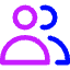 User Multiple Group Icon from Core Neon Set