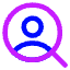 User Search Icon from Core Neon Set