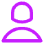 User Single Neutral Female Icon from Core Neon Set
