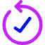 Check Backward Icon from Core Neon Set